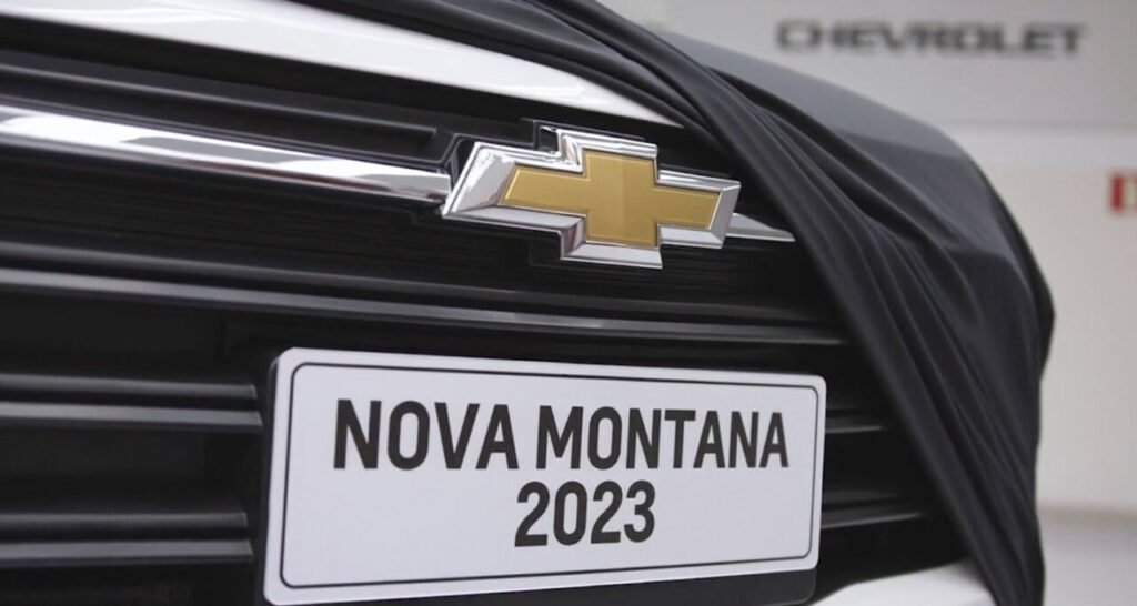 Chevrolet revela 1ª detalhe da nova Montana 2023 7 nova chevrolet montana 2023